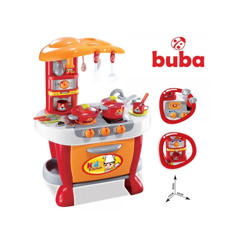 Детска кухня Buba Little Chef, Червена