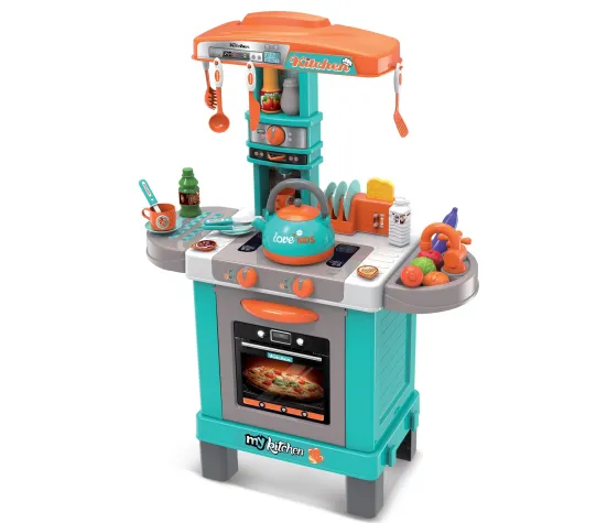 Buba 008-939A Kids Induction Kitchen with Kettle, Blue