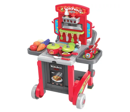 Bucătărie pentru copii în valiză Buba Little Chef 008-930, roșie