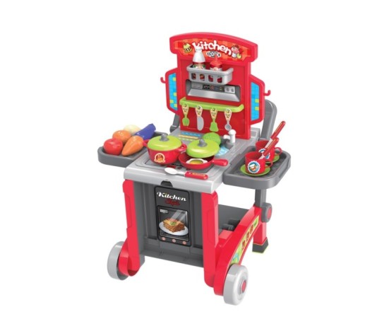 Детска кухня Buba Little Chef 008-930, Куфар, Червена