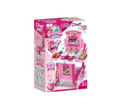 Детска кухня Buba Kitchen little Chef 008-927, Розова