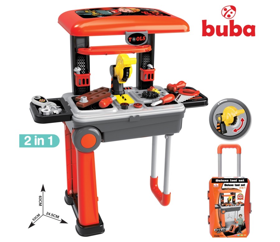 Детска работилница Buba Deluxe tool set 088-922A, Куфар