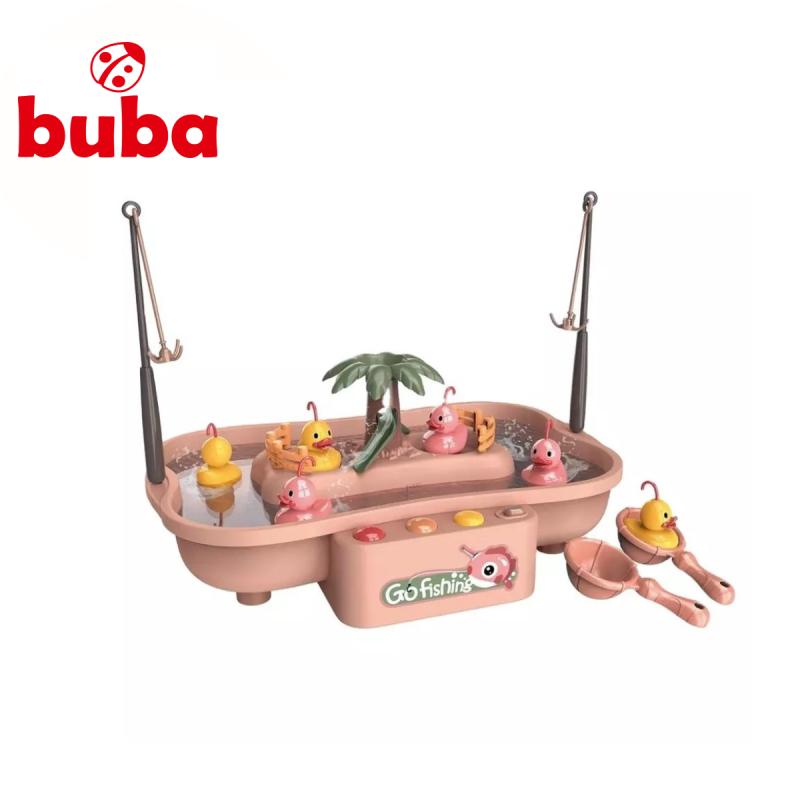 Set de pescuit Buba Go Fishing, 889-192, rață, roz