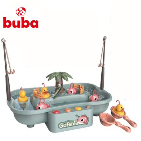 Set de pescuit Buba Go Fishing 889-193, pește, gri