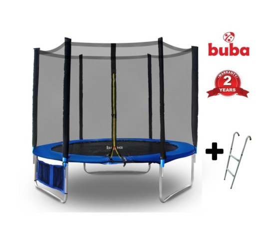 Детски батут Buba 8FT (252 см) с мрежа и стълба