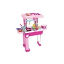 Детска кухня Buba Little Chef 008-921A, Куфар, Розова