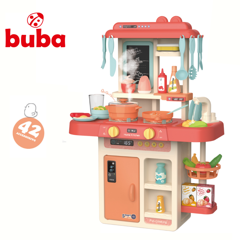 Детска кухня Buba Home Kitchen, 42 части, 889-168, розова