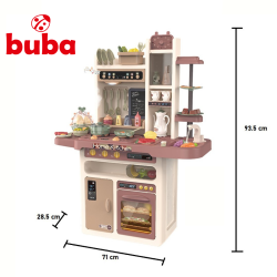 Παιδική κουζίνα Buba Modern Kitchen, 65 τεμάχια, 889-212, ροζ