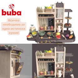 Children's kitchen Buba Modern Kitchen, 65 pieces, 889-211, gray