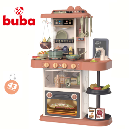 Детска кухня Buba Home Kitchen, 43 части, 889-184, розова