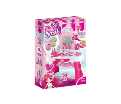 Set masuta de toaleta Buba pentru copii, Roz