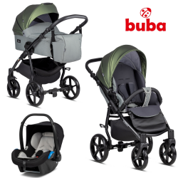 Baby stroller Buba Karina 3in1, 256 Olive