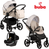 Baby stroller Buba Karina Light 3in1, 373 Latte