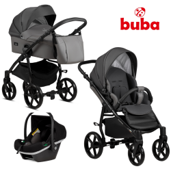 Baby stroller Buba Karina Light 3in1, 202 Dark Grey