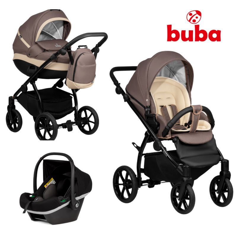 Бебешка количка Buba Zaza 3в1, 024 Coffee Brown