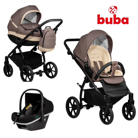 Baby stroller Buba ZAZA 3in1, 024 Coffee Brown