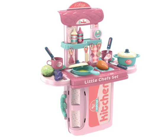 Buba 008-971 Kitchen Play Set in a Case, Pink
