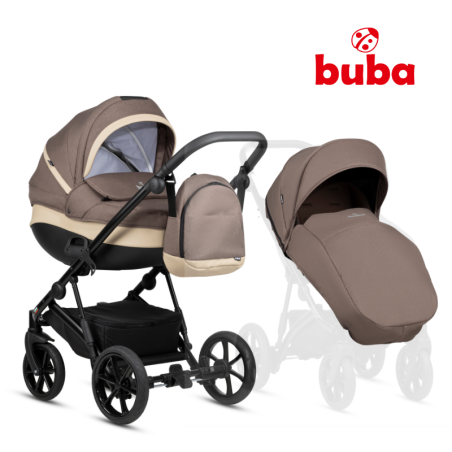 Καρότσι Buba Zaza 2 2 σε 1, 024 Coffee Brown