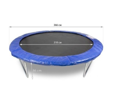 Trampoline Buba 12FT (366 cm) with a net and ladder