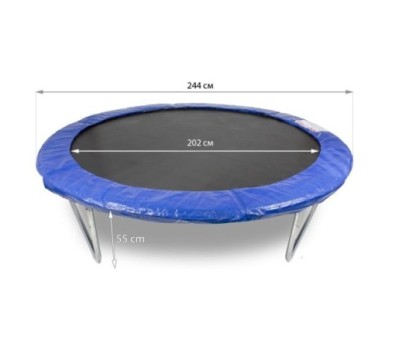 Детски батут Buba 8FT (244 см) с мрежа и стълба