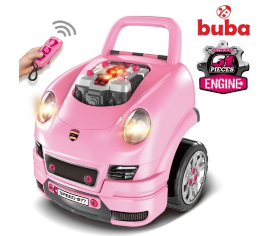 Buba Motor Sport Παιδικό Διαδραστικό Αυτοκίνητο/Παιχνίδι, 008-977 Ροζ