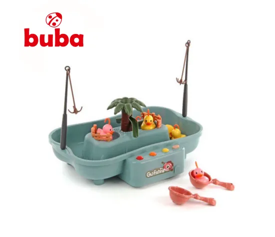 Комплект за риболов Buba Go Fishing, 889-191, патета, сив