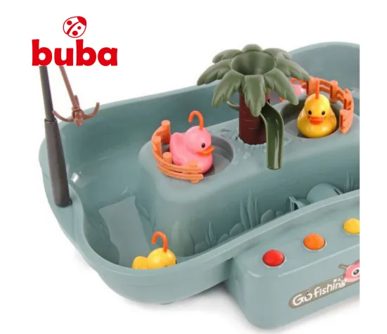 Buba Go Fishing 889-191 Fishing Game, Ducks, Grey