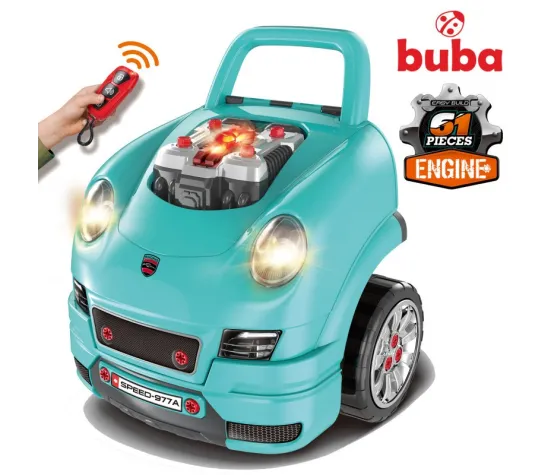 Детски интерактивен автомобил/игра Buba Motor Sport, 008-977А син