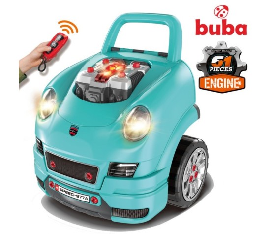Детски интерактивен автомобил/игра Buba Motor Sport, 008-977А син
