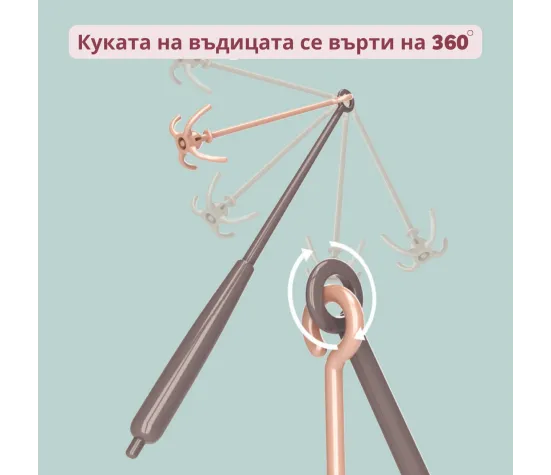 Комплект за риболов Buba Go Fishing, 889-192, патета, розов