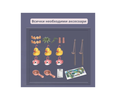 Комплект за риболов Buba Go Fishing 889-193, рибки, сив