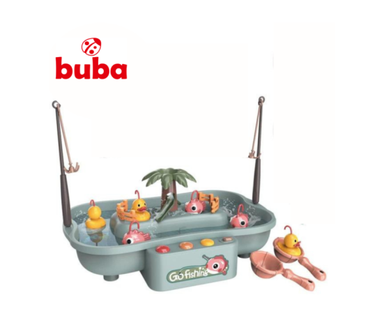 Комплект за риболов Buba Go Fishing, 889-191, патета, сив