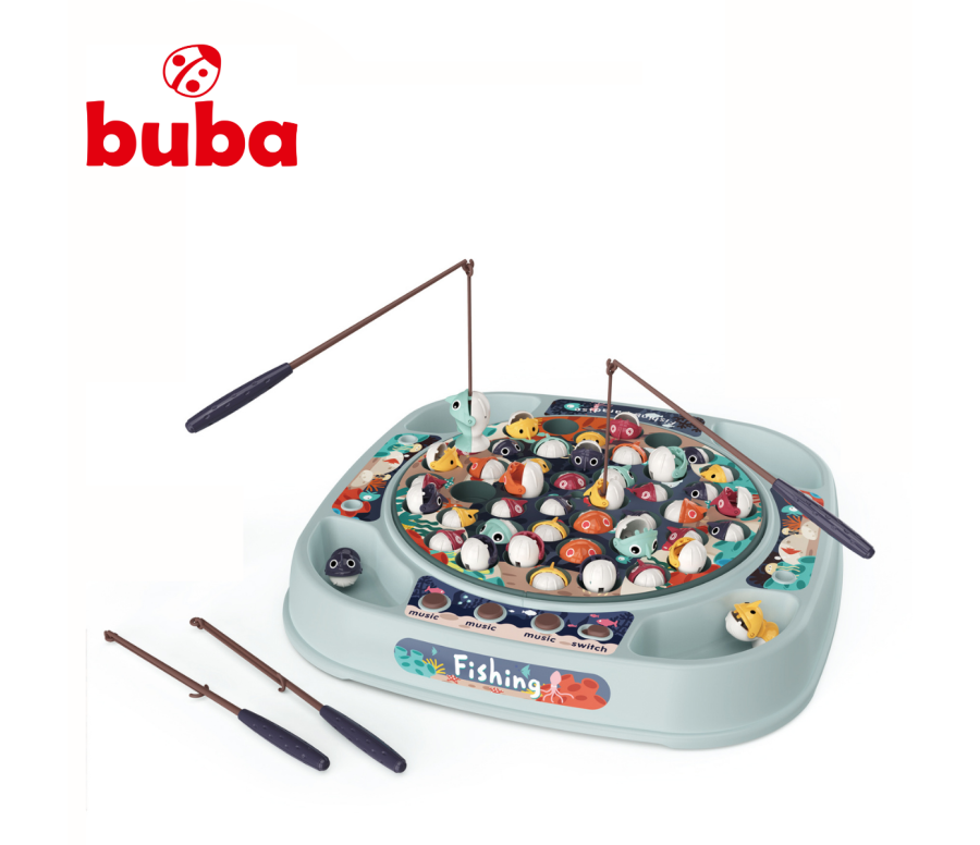 Комплект за риболов Buba Fishing 889-213,45 рибки, сив