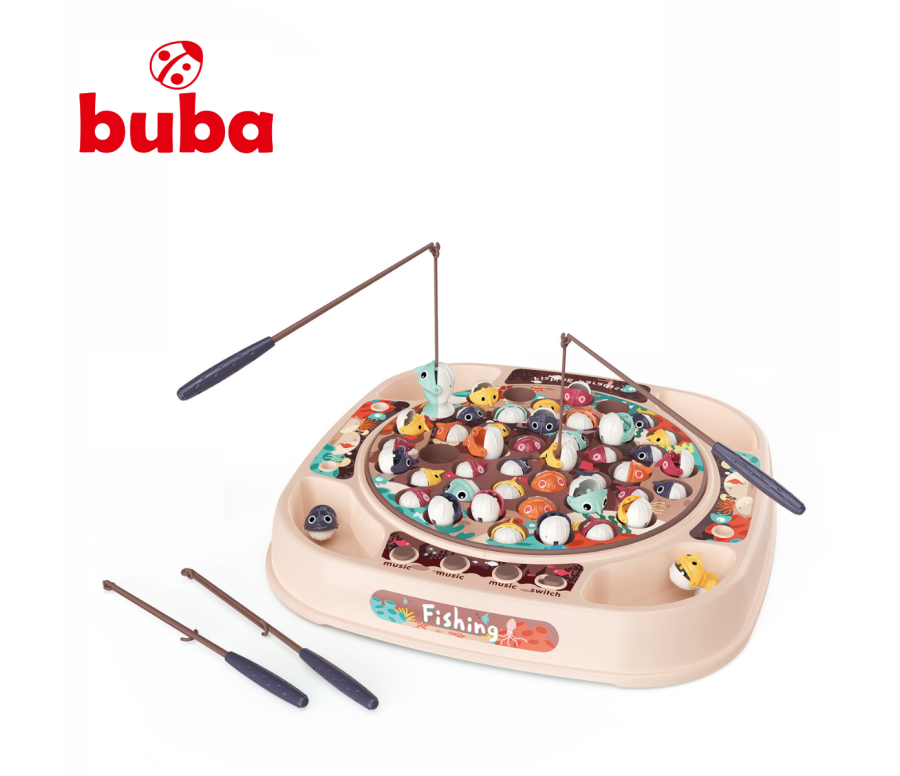 Set de pescuit Buba Fishing 889-214, 45 de pești, Roz
