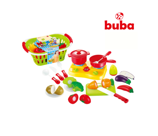 Детски комплект кошница с плодове Buba Shopping 666-36, голям