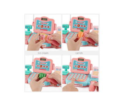 Детски касов апарат с аксесоари Buba Fun Shopping 888F, оранжев
