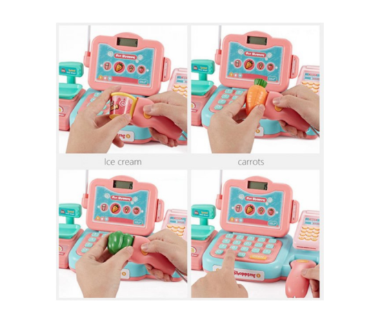Детски касов апарат с аксесоари Buba Fun Shopping 888F, оранжев