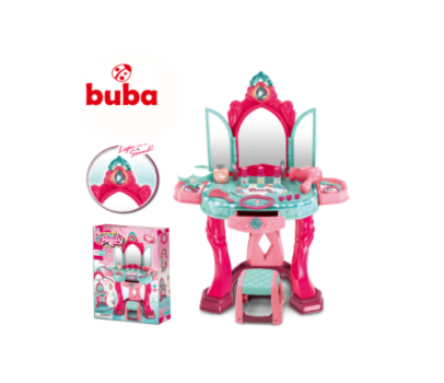 Παιδική κομοδίνα Buba Beauty 008-989, Ροζ και τιρκουάζ