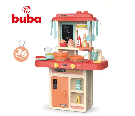 Детска кухня Buba Home Kitchen, 36 части, 889-170, розова
