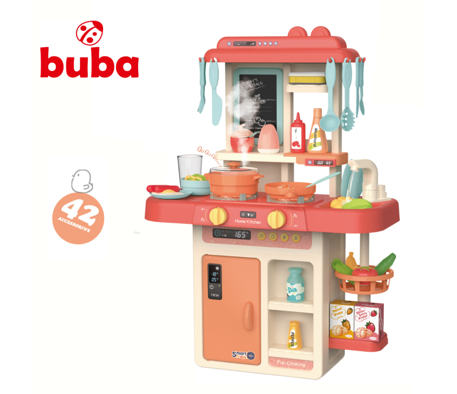 Детска кухня Buba Home Kitchen, 42 части, 889-168, розова