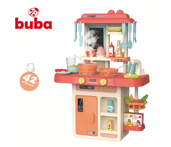Детска кухня Buba Home Kitchen, 42 части, 889-168, розова
