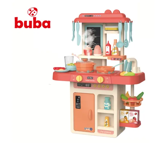 Buba Home Kitchen 889-168 Kids Kitchen, 42 Pieces, Pink
