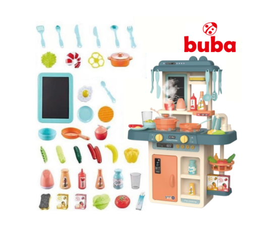 Детска кухня Buba Home Kitchen, 42 части, 889-167, сива