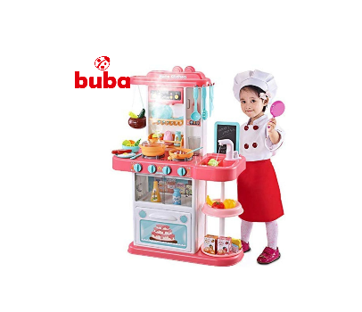 Παιδική κουζίνα Buba Home Kitchen, 43 μέρη, 889-164, ροζ