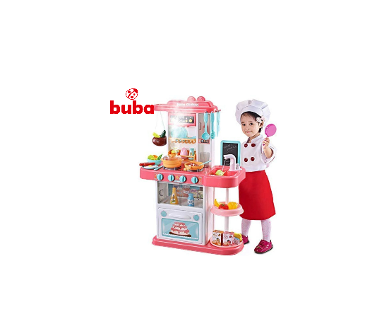 Παιδική κουζίνα Buba Home Kitchen, 43 μέρη, 889-164, ροζ