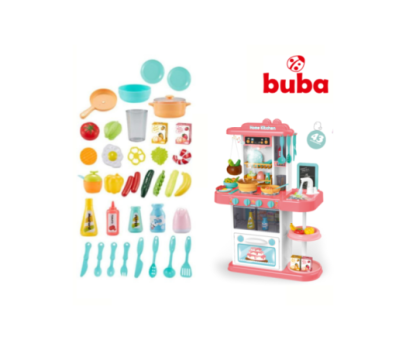 Παιδική κουζίνα Buba Home Kitchen, 43 μέρη, 889-164, ροζ