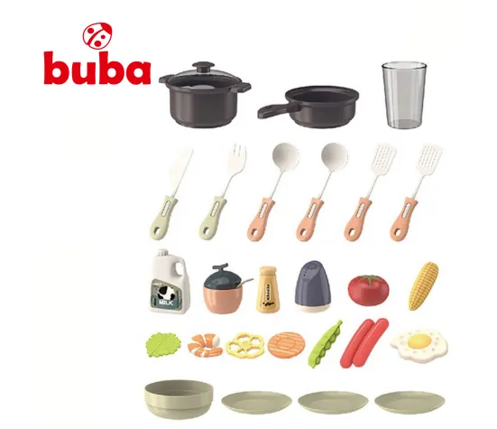 Buba Home Kitchen 889-196 Retro Kids Kitchen, Pink