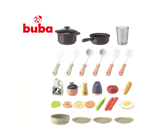 Детска кухня Buba Home Kitchen, Ретро, 889-196, розова