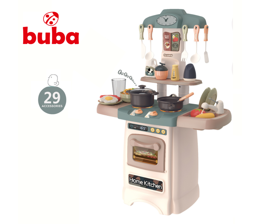 Bucătărie pentru copii Buba Home Kitchen, Retro, 889-195, Gri
