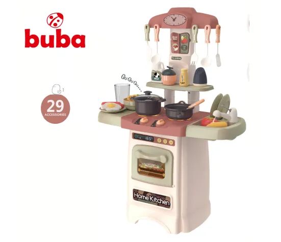 Детска кухня Buba Home Kitchen, Ретро, 889-195, сива